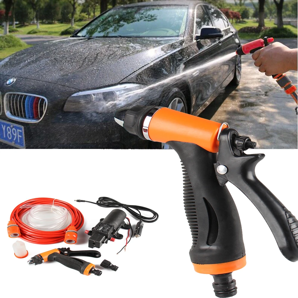 12V Portable 100W 160PSI High Pressure Self priming Electric Car Wash