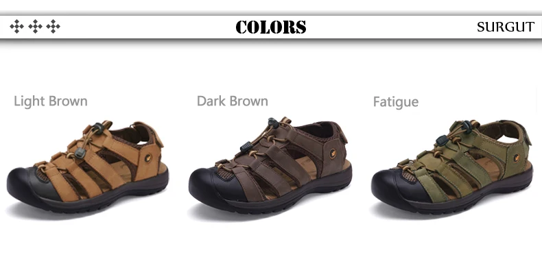 Мужские классические кожаные босоножки SURGUT, светло-коричневые кроссовки, обувь на плоской подошве, мягкие сандалии, дышащие тапки, шлепанцы для лета