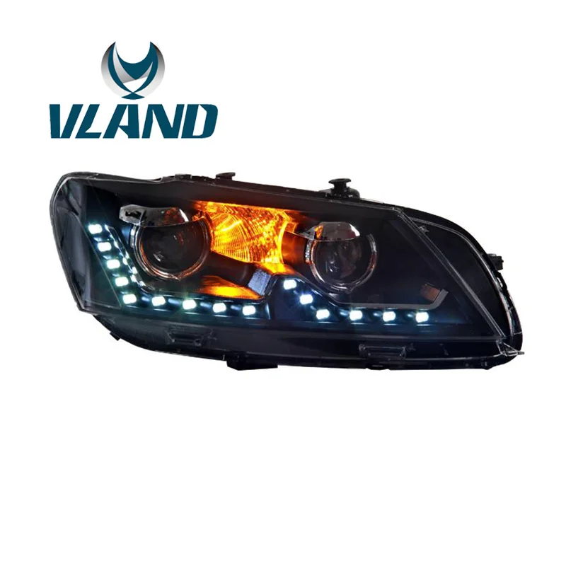 VLAND Factory For Car Head Lamp Passat B7 for 2012-2015 LED Light Bi-Xenon Lens Plug And Play 100% Waterproof | Автомобили и