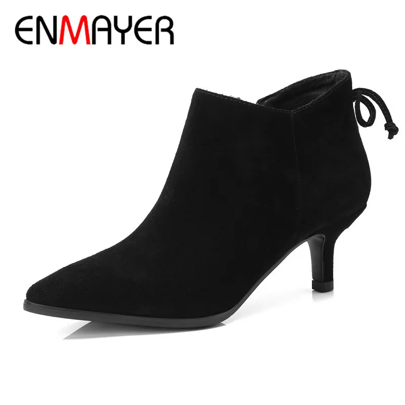 Cy060 Hohe Stiefel Neue Hochzeit Sexy balck Dame Spitz Stiefeletten Woamn Winter Zip 2018 Qualität Enmayer Schuhe Mode Party Nude waBZXpxXq