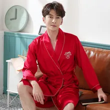 Хит, банные мужские халаты, сексуальные пижамы, одежда для сна, шелковая пижама, hombre, Халат с капюшоном, мужские купальные пижамы, без шорт