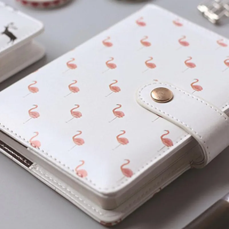 

Flamingo Deer Hardcover Notebook Diary Note Book Writing Pockets Book Travel Journal Gift Daily Planner School Stationery