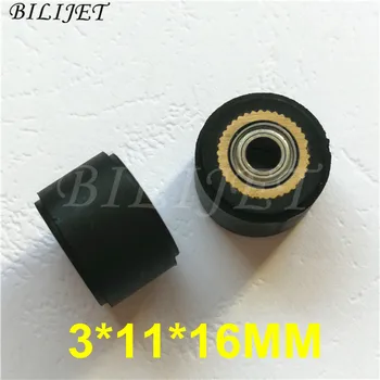 

6pcs Pinch Roller For Mimaki Cutting Vinyl Plotter Cutter 3X11X16mm For Graphtec Cutting Plotter Rubber Roller Pinch Roller