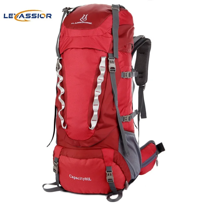 

2019Large Capacity Nylon 70L Waterproof Outdoor Sport Bag Travel Backpack Moll Internal Frame Tourist Bag Fishing Camping Hiking