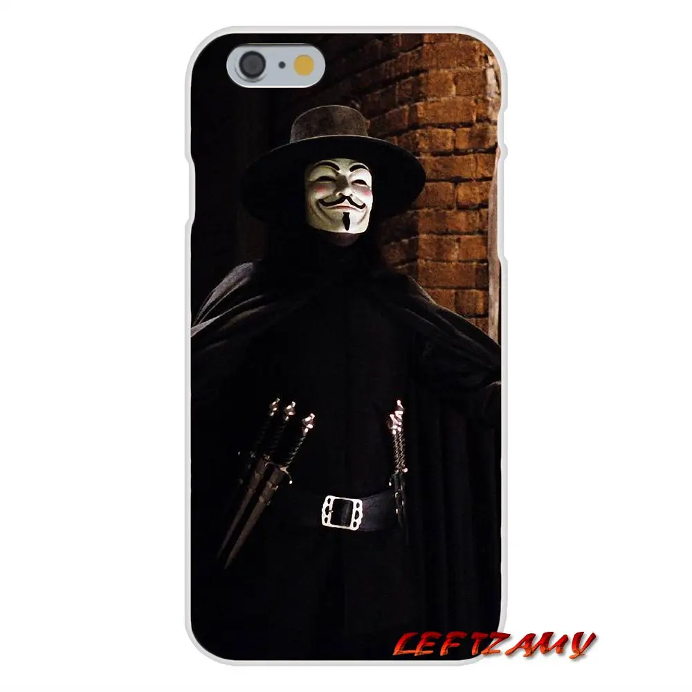 Для iPhone X XR XS MAX 4 4s 5 5S 5C SE 6 S 7 8 Plus Вендетта аноним Маска Гая Фокса аксессуары чехлы