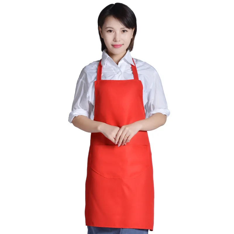 Women Apron With Pockets Kitchen Restaurant Cooking Shop Art Work Baking Dress | Дом и сад