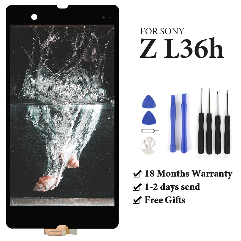 1 шт. 5 дюймов Замена совместимый для Sony Xperia Z L36H ЖК-экран C6603 C6602 C6606 дисплей