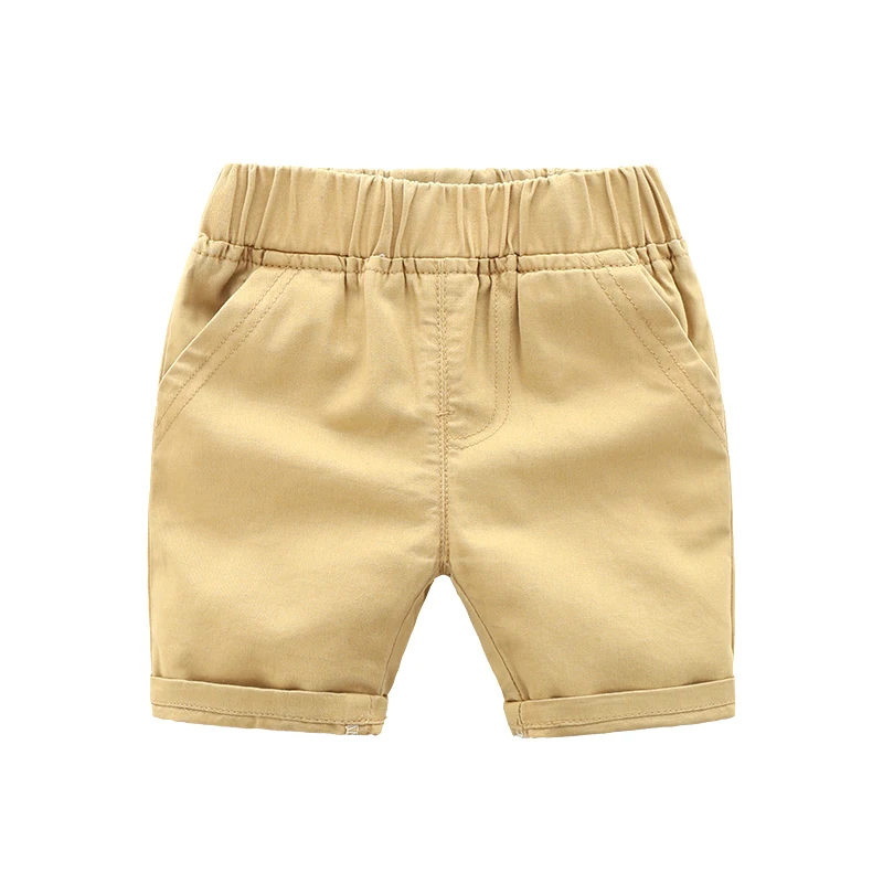 Шорты для маленьких мальчиков однотонные короткие пляжные шорты для детей, корейские летние шорты для мальчика, хлопковые детские шорты для активного отдыха 2-6Y - Цвет: color6