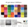 20-80 Colors Mini 2.6 Hama Beads kits and Tool template Education Toy Perler Fuse Bead Jigsaw Puzzle 3D For Children 2
