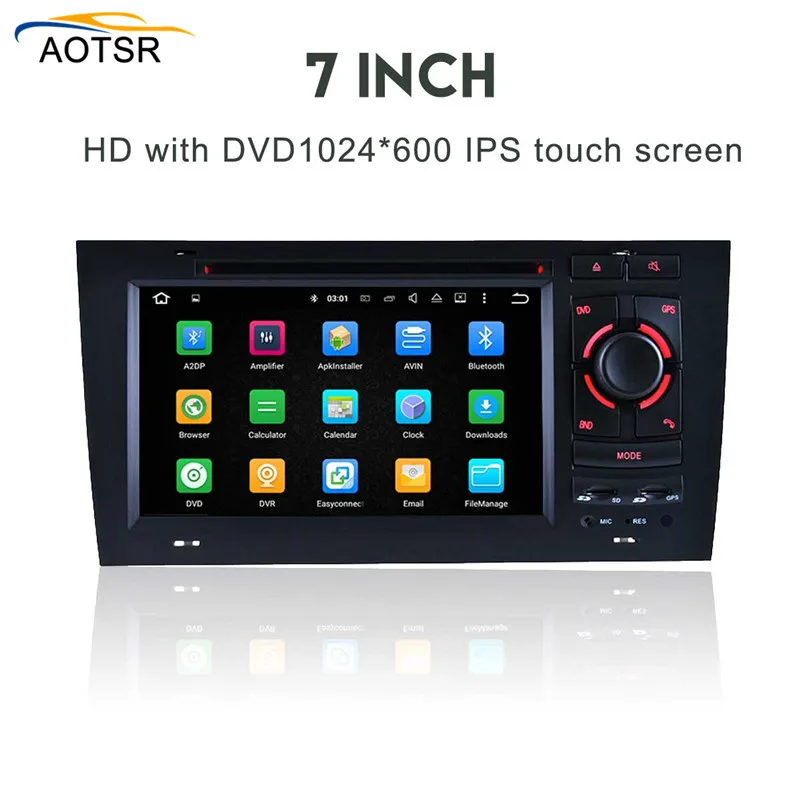 Best 2 Din Android 8.0 Car DVD player For AUDI A6 1997-2004 GPS Navigation Multimedia autostereo WIFI Audio Stereo Radio Headunit 9