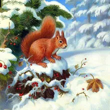 5D DIY Diamond Painting Full Square/Round Drill Animal squirrel 3D Embroidery Cross Stitch gift Home 5d 100% full square round diamond painting black africa elephants wild animal cross stitch diamond embroidery for room fs4792