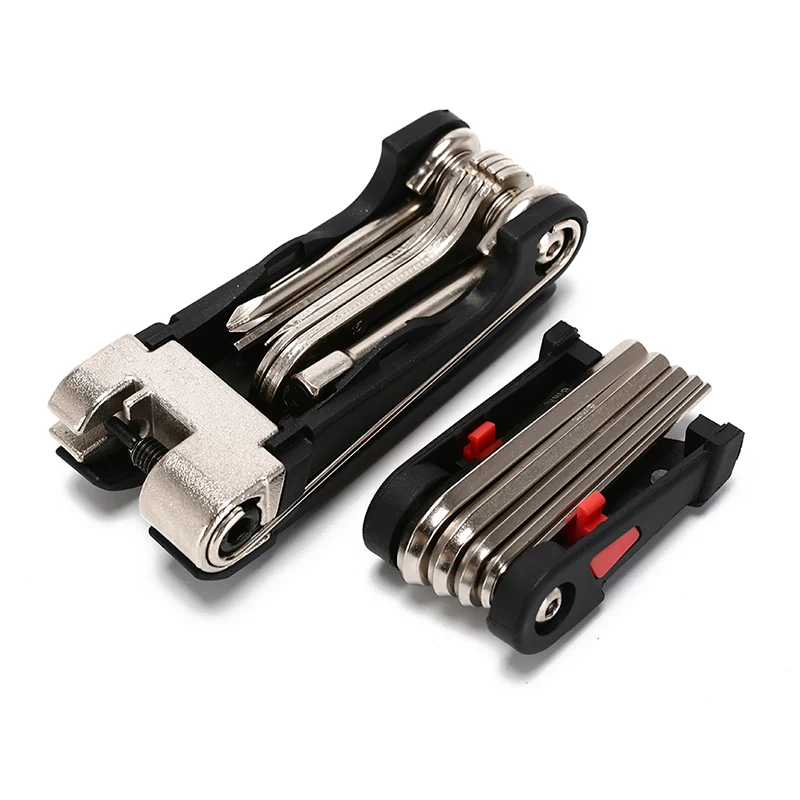 cheap 18 In 1 Bike Bicycle Multi Repair Tool Set Kit Hexagon Screwdriver Wrench Set Chain Rivet Mountain Cycle Tool Sets