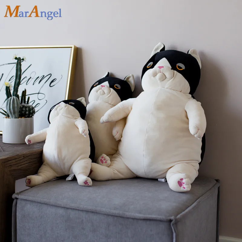 

1pc 40/55cm Cartoon Lazy Ugly Cat Plush Toy Stuffed Soft Cute Animal Cat Pillow Cushion for Girls Kids Christmas Gift