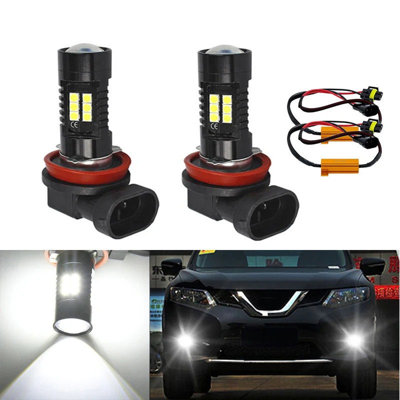 

DOTAATDW 2x Bright Error free H8 H11 LED Car projector Fog Light bulb No Error For Skoda Octavia 2010-2014