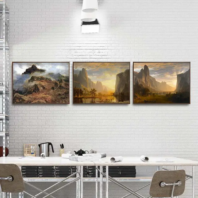 Landscapes Paintings by American Artists Printed on Canvas 4