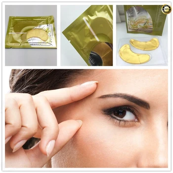 

Eyes Masks Skin Care 2PCS Golden Pearl Gel Mask Collagen Crystal Eye Mask Patch Dark circle Eyelid Anti-Wrinkle Moisture