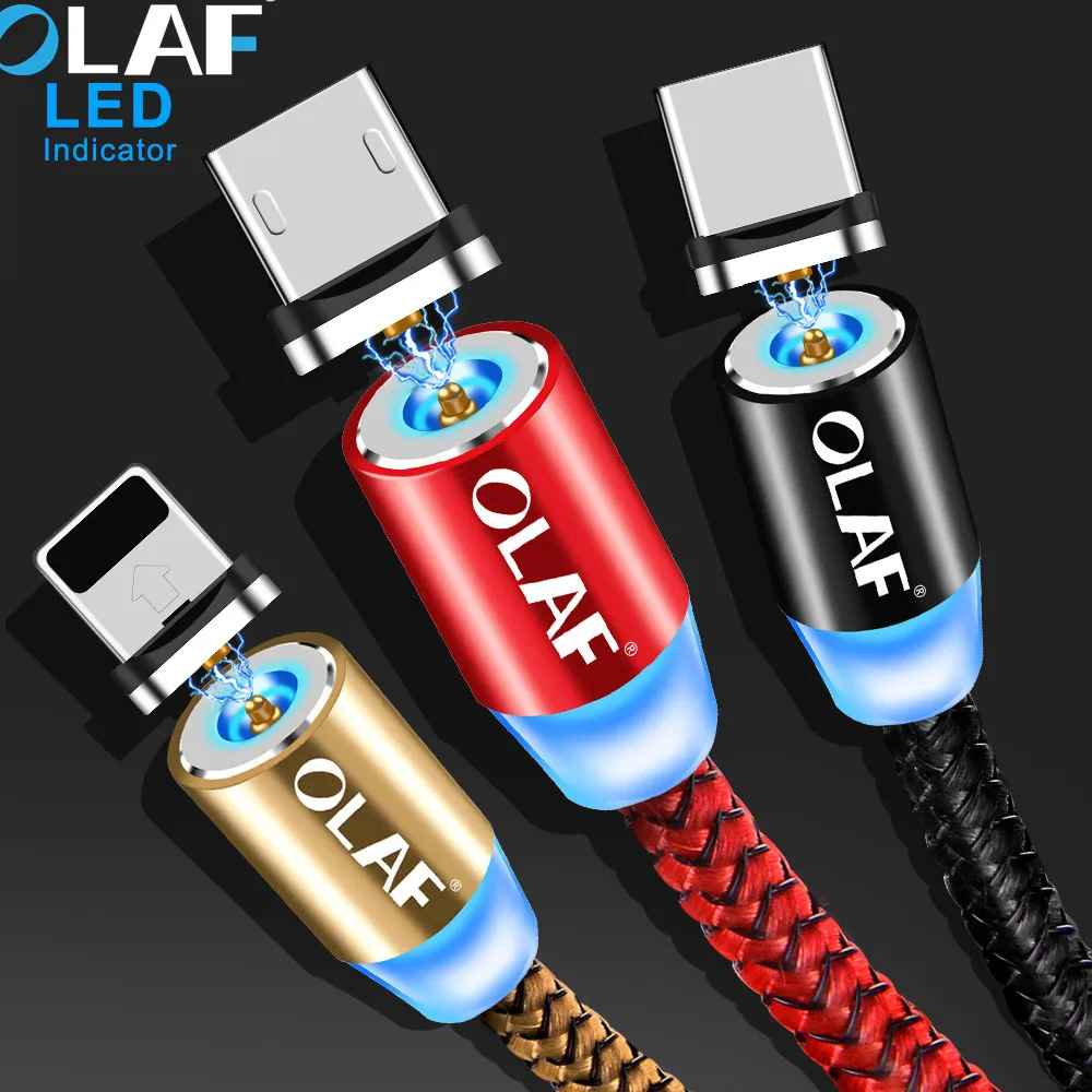 1m LED USB Cable For iPhone Type C Charger Data