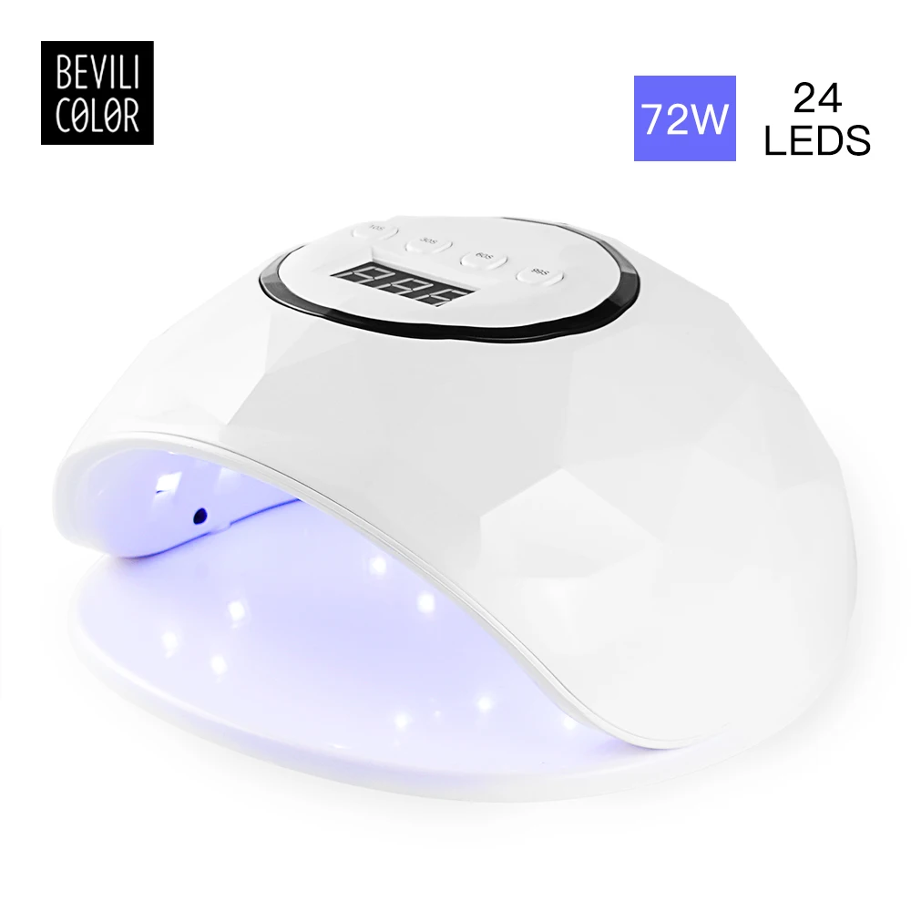 Manooby 72w Intelligent Induction Nail Polish Dryer Lamp Led Phototherapy Machine Easy To Carry Glue Baking Lamps | Красота и
