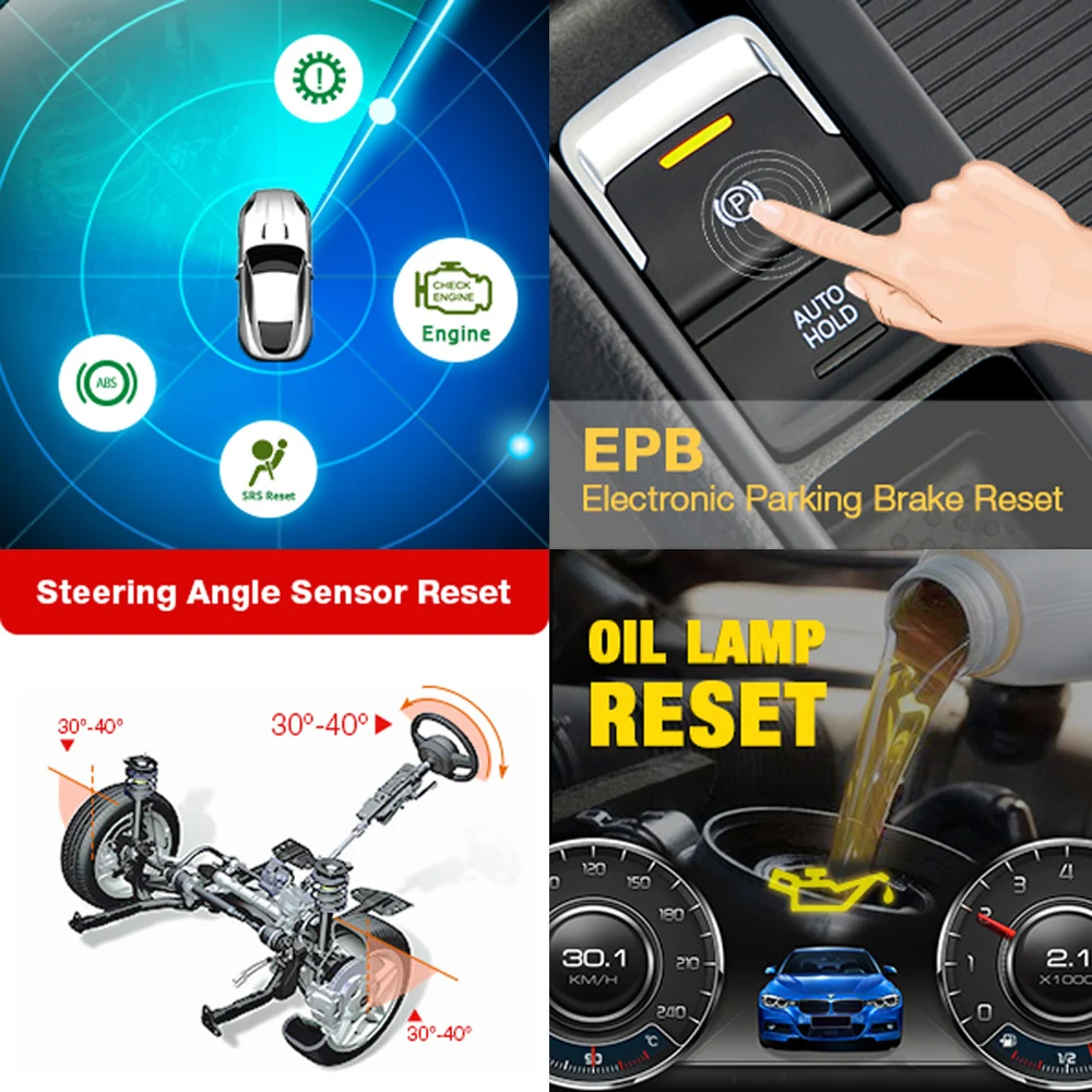 LAUNCH X431 Creader 8 obd2 считыватель кода EOBD сканер тестер ENG/ABS/SRS/Подушка безопасности +