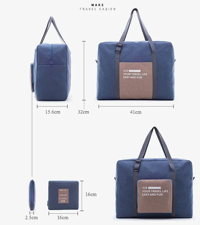 Мужские дорожные сумки 32L Складная Женская дорожная сумка мужская большая емкость переносная сумка для переноски чемодан нейлоновая сумка