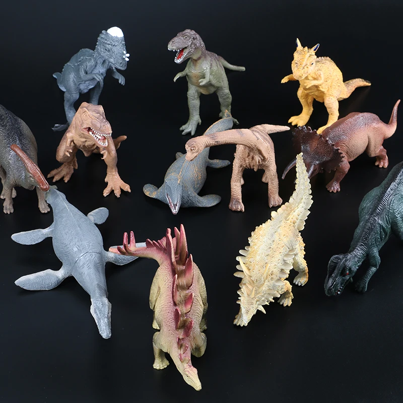 

12pcs Dinosaur Figures Toy Animals Models Simulation Cute Quality PVC Action Figure Baby Toys Gift For Kids