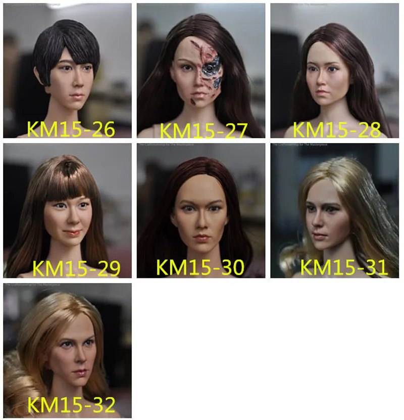 KUMIK KM008 1//6 Beauty Headplay Female Head Sculpt