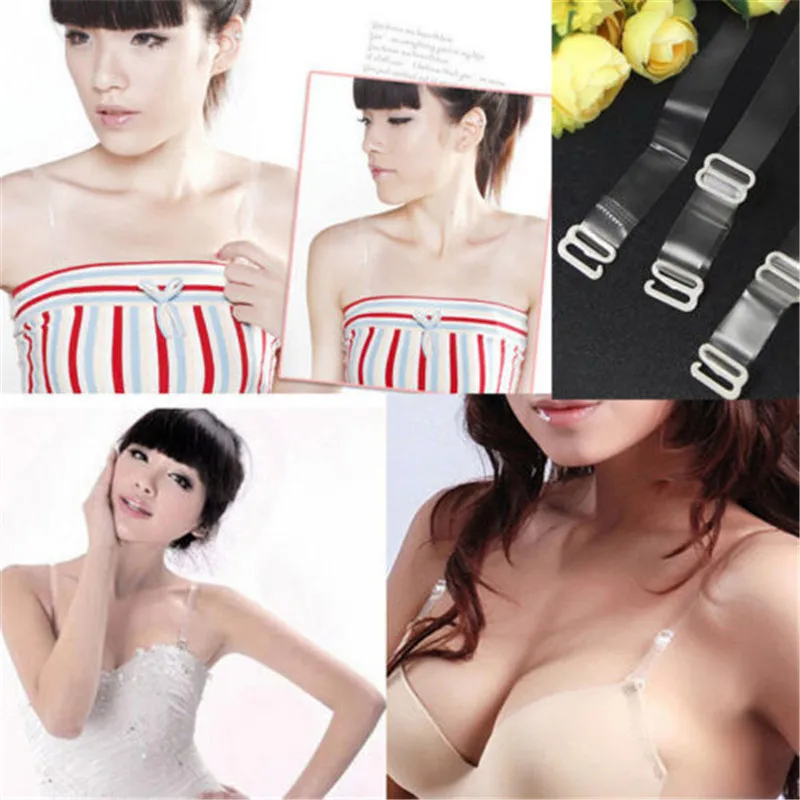 Silicone Adjustable Bra Straps Women's Convertible Shoulder Bra
