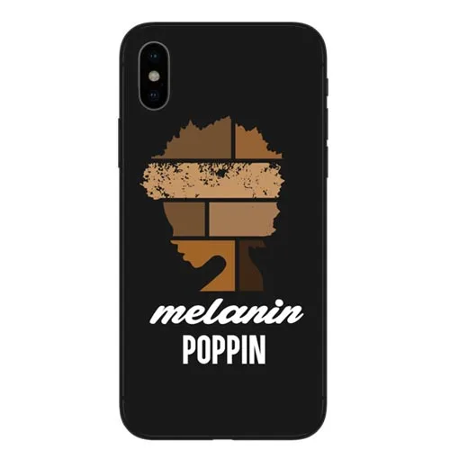 Модные африканские девушки Жесткий ПК телефон чехол для iPhone 7 XR XS Max 6 S Plus 5 5S SE 8 Melanin