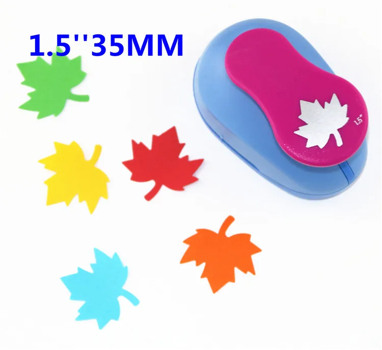 1,"(3,8 см) волнистый круг EVA пенопластовый дырокол для рукоделия поздравительная открытка ручной работы дырокол для альбомов ручной работы Дырокол - Цвет: Maple Leaf punch