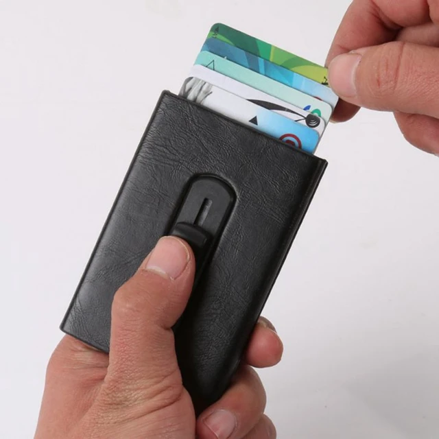 Aliexpress Vintage Business Aluminium Credit Card Holder Vintage Business Aluminium Credit Card Holder Men Women Rfid Blocking Wallet Slide Out Protector