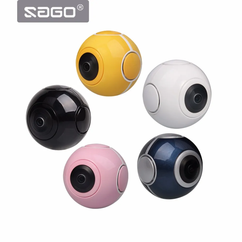 

SAGO mini 360 video camera VR Panoramic Camera portable pocket Camera Dual Lens for Type-c/Micro usb phones PK insta 360 air