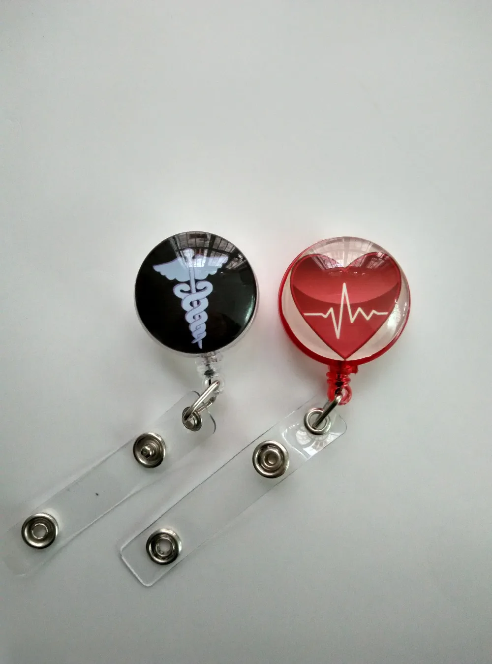 Medical Retractable id badge reel 10pcs/lot in Badge Holder