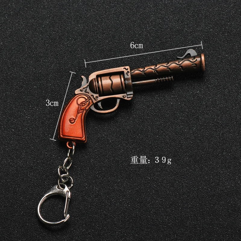 2019 New PUBG FPS Game Player Unknown Battle Grounds 3D Keychain Weapon Gun Car Revolver eat chicken game Men Women car keychain