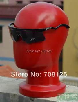 

New Red Fiberglass Male Mannequin Head For Hat And Wig Display