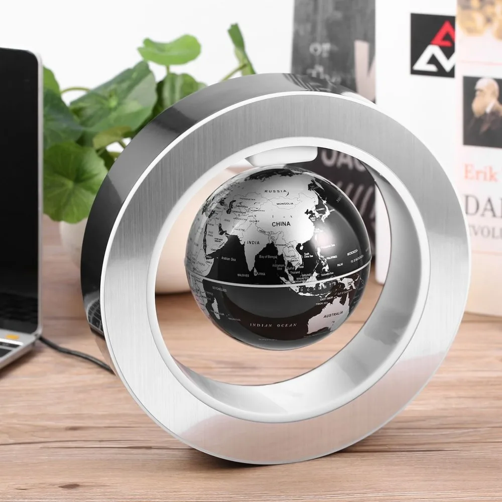 

ACEHE Geography World Globe Magnetic Floating globe LED Levitating Rotating Tellurion World map school office supply Home decor