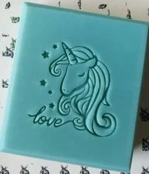 

unicorn handmade soap standard Mini soap diy stamp seal chapter 4*4cm