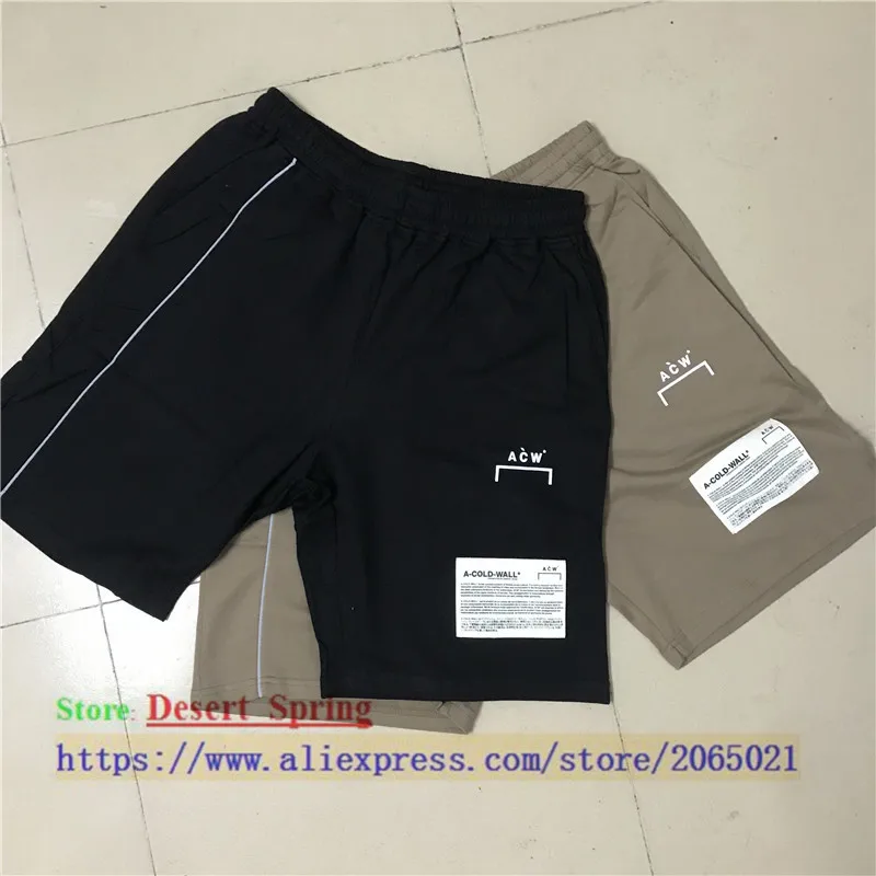 

19ss A-COLD-WALL Shorts Men Women 1:1 High Quality 3M Reflective Drawstring ACW A COLD WALL Shorts A-COLD-WALL Shorts