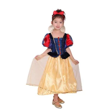 

Snow White Long Dress Children's Costumes Performance Clothing Luxuriant White Princess Dress Dress Cosplay Costumes