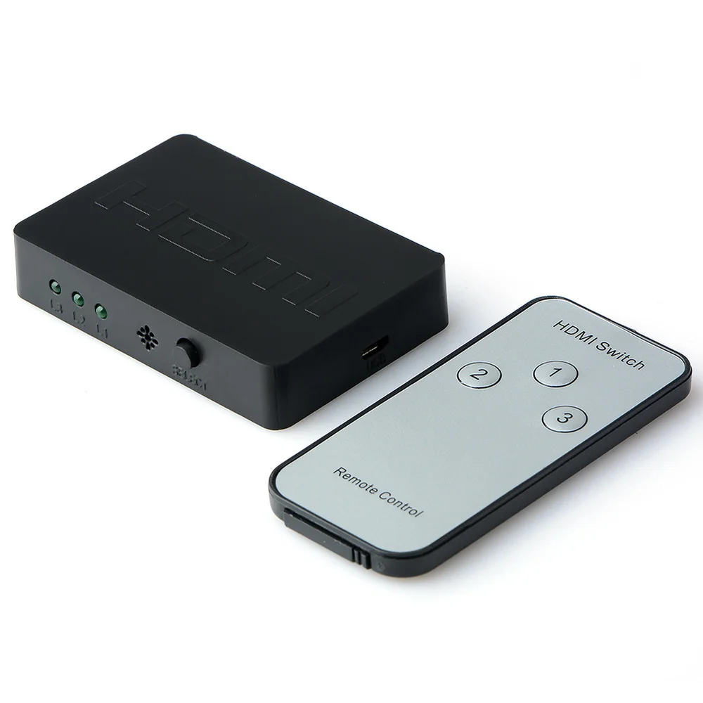 

HDMI Splitter Switch 3 Input 1 Output 4K HDMI Switcher for PC Laptop XBOX 360 PS3 PS4 Nintendo Switch 3 Port HDMI Adapter