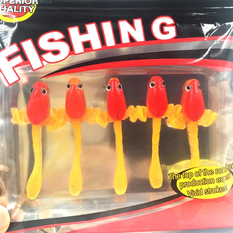 

High quality 5pcs/lot 70mm/2.39g Vivid Soft Lures Fishing Bait Fishing Worm Fishing Tackle Fishing Lures Swimbait 056