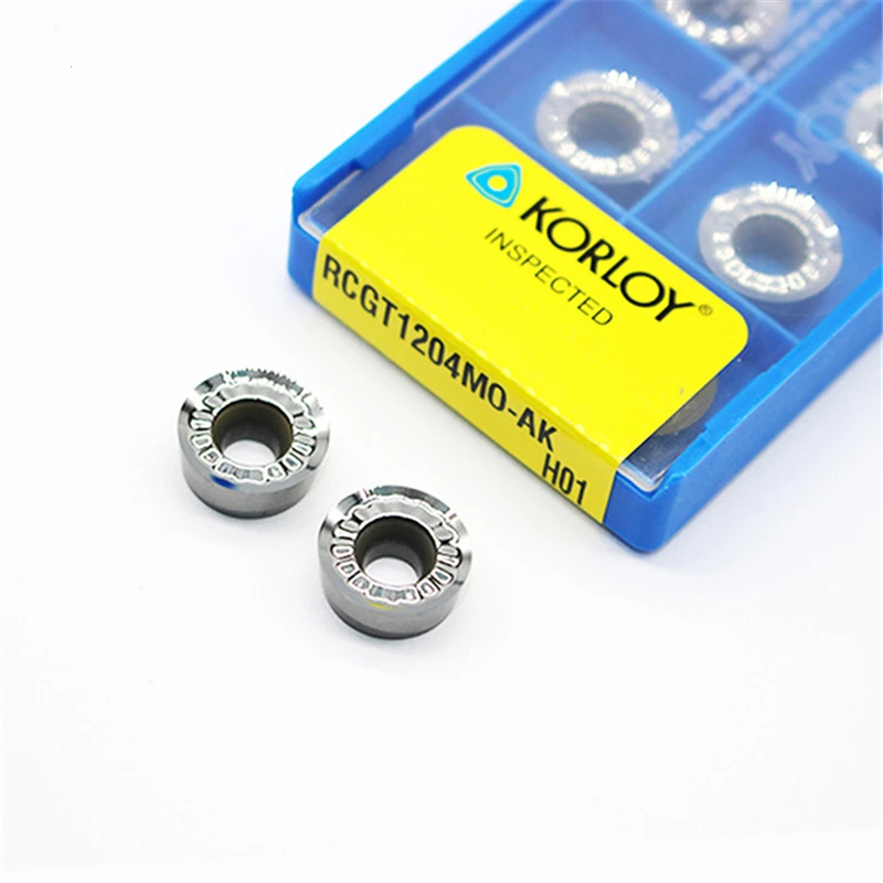 

20PCS RCGT1204 MO AK H01 RCGT 1204 Aluminum cutter blade Insert Cutting Tool turning tool CNC Tools AL +TIN Alloy wood