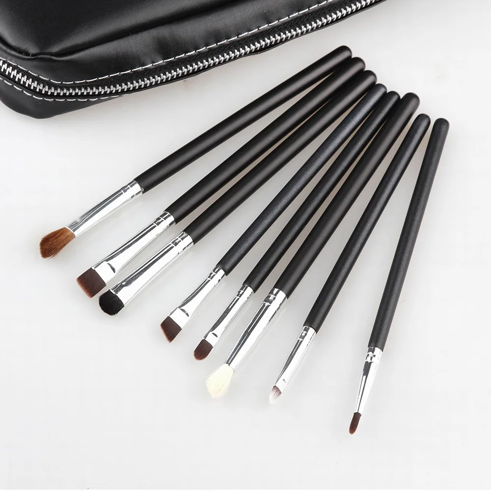 12pcs makeup brushes maquiagem powder eye shadow silver handle goat hair (6)
