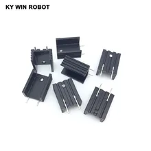 5 шт. Алюминий до-220 радиатор до 220 радиатор транзистора TO220 кулер охлаждения 15*10*20 мм с 2Pin