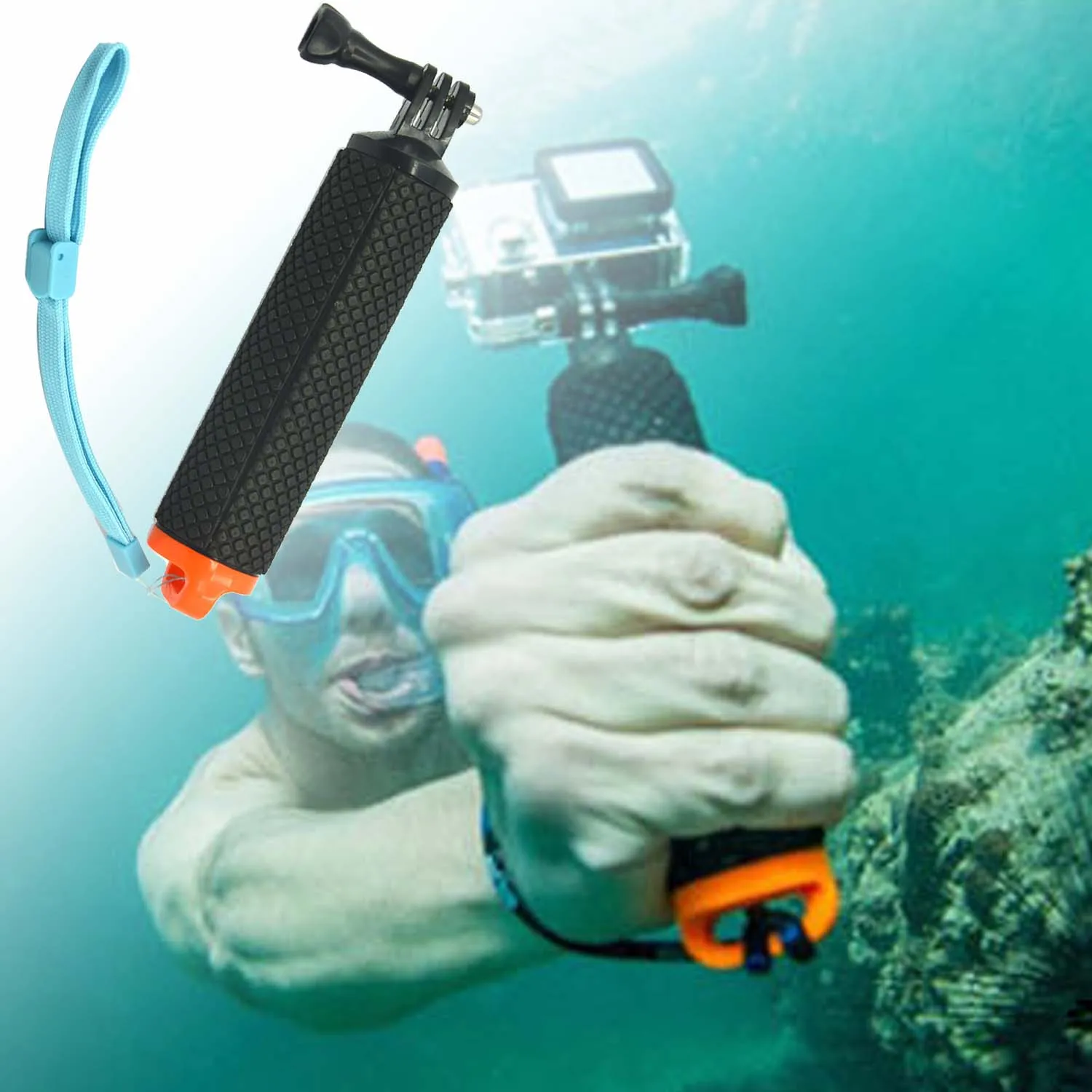 

Gosear Float Hand Grip Tripod Bobber Buoyancy Rod Pole Stick Monopod for Gopro Go Pro Hero 5 4 3 Xiaomi Yi 2 4K Action Camera