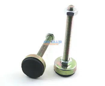 

4 Pieces 35mm Base M10x100mm Adjustable Anti Slip Lathe Leg Furniture Leveling Feet Pad