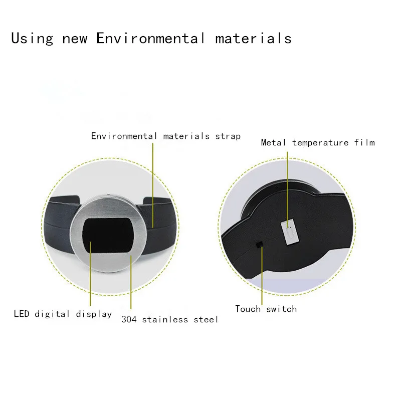 Высокоточный наручный ремень цифровой дисплей электронный термометр для вина Детский термометр для дома барный винный термометр