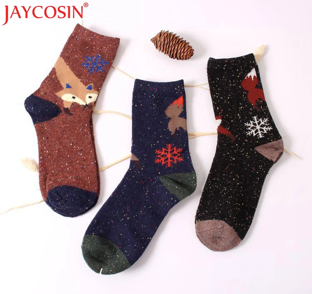 JAYCOSIN носки смешные Для женщин s с животным принтом Повседневное Рождество