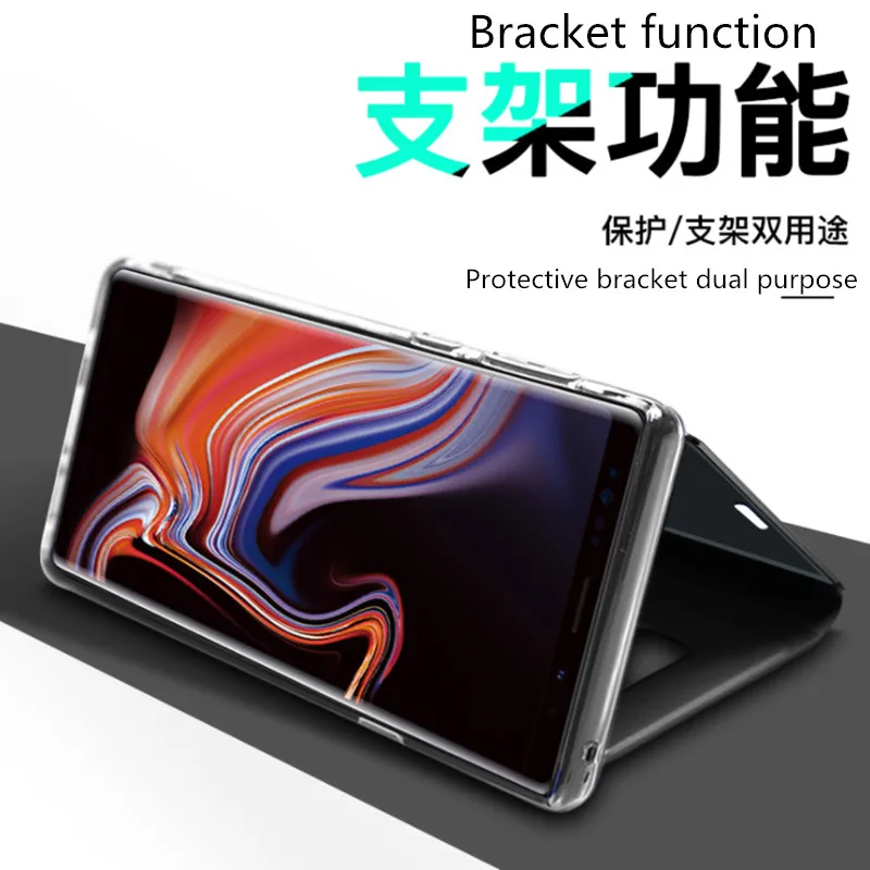 Xiaom Mirror Smart View Case Xiaomi Redmi 5 Plus 6A Note7 5 4X 6 Pro Flip Leather Stand Case Xiaomi 9 Max3 F1 Mi 8 Lite Cover