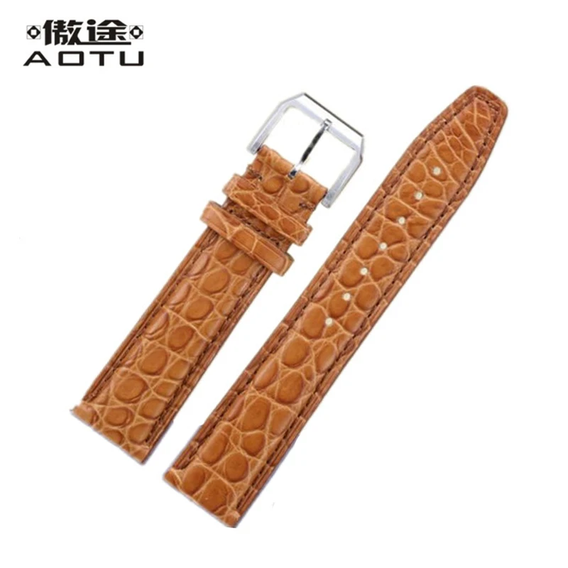 

Genuine Crocodile Leather Watchbands For IWC PILOT PORTUGIESER 20MM Men's Watch Strap Top Quality Watch Band For Men Clock Belt