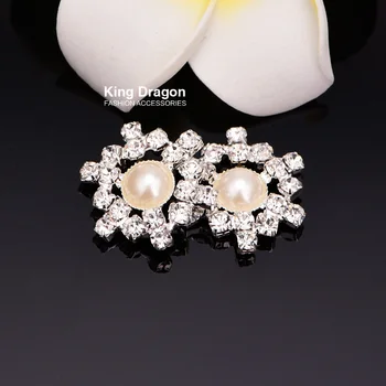 

Rhinestone Embellishment Used On Wedding Invitation 18MM 100PCS/Lot Flat Back Silver Color KD18